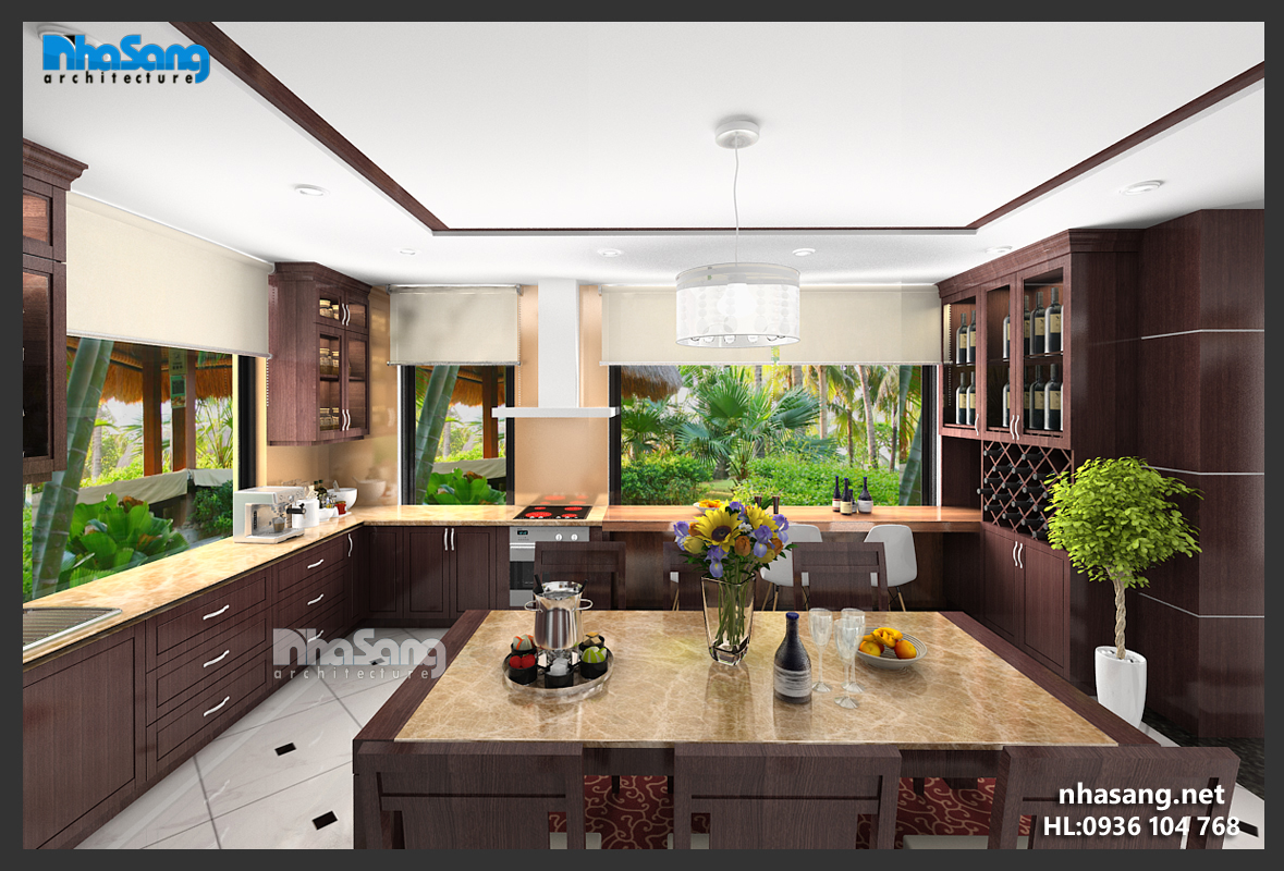 mẫu thiết kế nhà biệt thự vườn 2 tầng đẹp